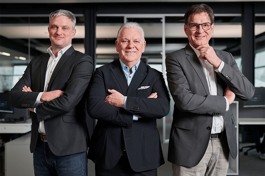 Georg Kern, Michael Pawellek und Gerolf Heldmaier